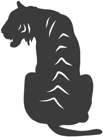  Tiger Stripe Silhouette Tiger Silhouette Png Tiger Stripes Png