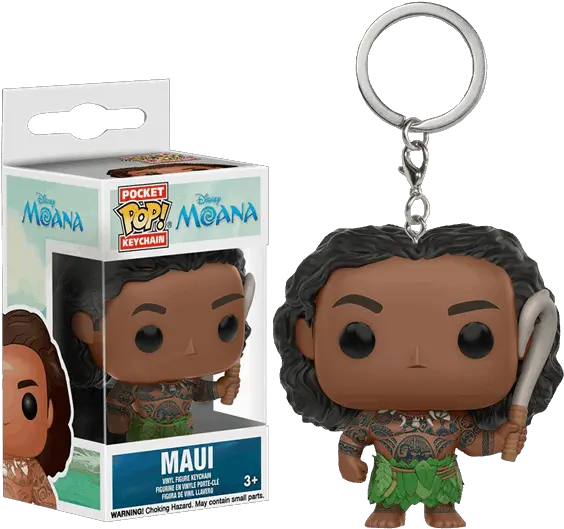  Disney Moana Maui Pocket Pop Vinyl Keychain Chaveiro Funko Maui Png Maui Moana Png