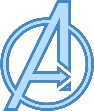  Avengers Icon In Blue Ui Style Simbolo Del Capitan America Png Avengers Icon