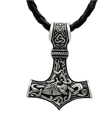  Mjolnir Pendant Full Size Png Download Seekpng Thor Hammer Necklace Mjolnir Png