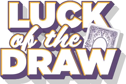  Luck Of The Draw Kentucky Downs Luck Of The Draw Logo Png Draw Png