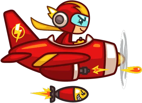  Red Thunder Plane Game Sprites Game Art Partners Game 2d Plane Png Cartoon Airplane Png