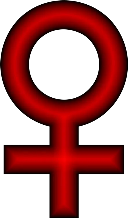  Hd Gender Symbol Female Femininity Sign Red Female Symbol Png Female Symbol Png