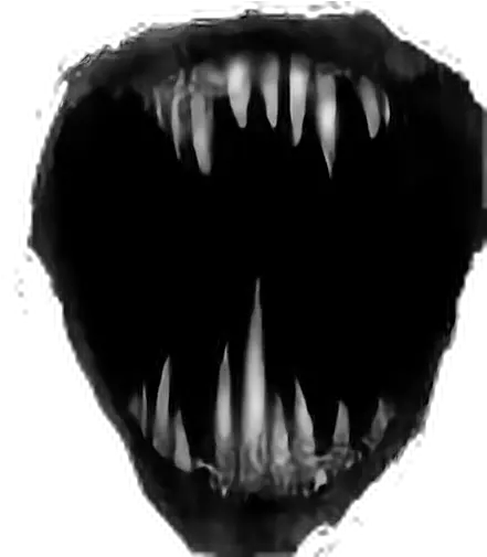  Download Scary Teeth Png Svg Black And Scary Mouth Png Tooth Transparent Background