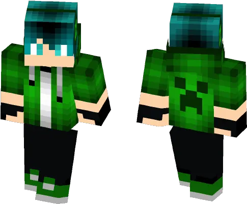  Creeper Hoodie Minecraft Skin Minecraft Girl Skin Hoodie Png Creeper Transparent