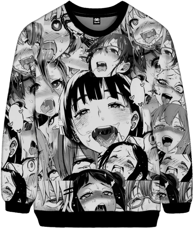  Vaporwave U0026 Aesthetic Clothing Ahegao Sweatshirt U2013 Vapor95 Ahegao Hoodie Png Transparent Ahegao Transparent