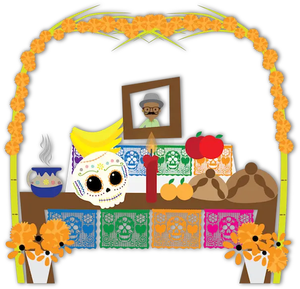  Download Dulceu0027s Day Of The Dead Messages Sticker 7 Day Of Clip Art Png Day Of The Dead Png