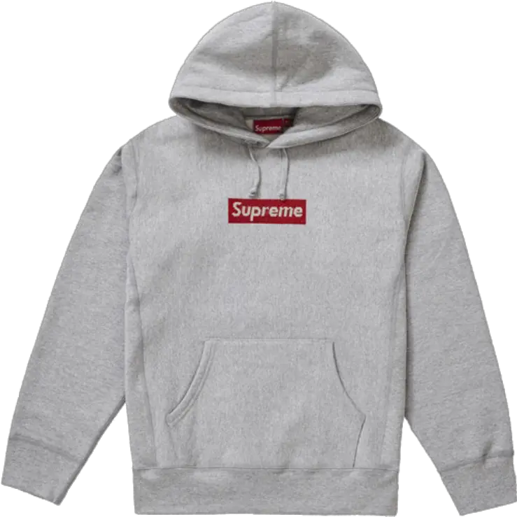  Supreme Swarovski Box Logo Hooded Sweatshirt Heather Grey Box Logo Supreme Swarovski Png Supreme Logo Png