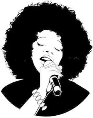  Afro Singer Png Vectory Black Woman Singing Silhouette Singer Silhouette Png