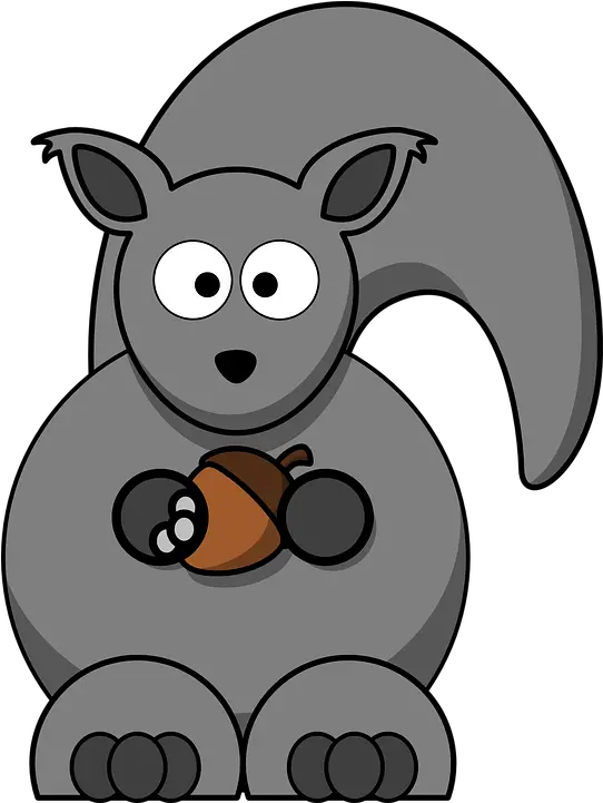  Squirrel Rodent Gray Free Vector Graphic On Pixabay Grey Squirrel Clip Art Png Squirrel Transparent Background