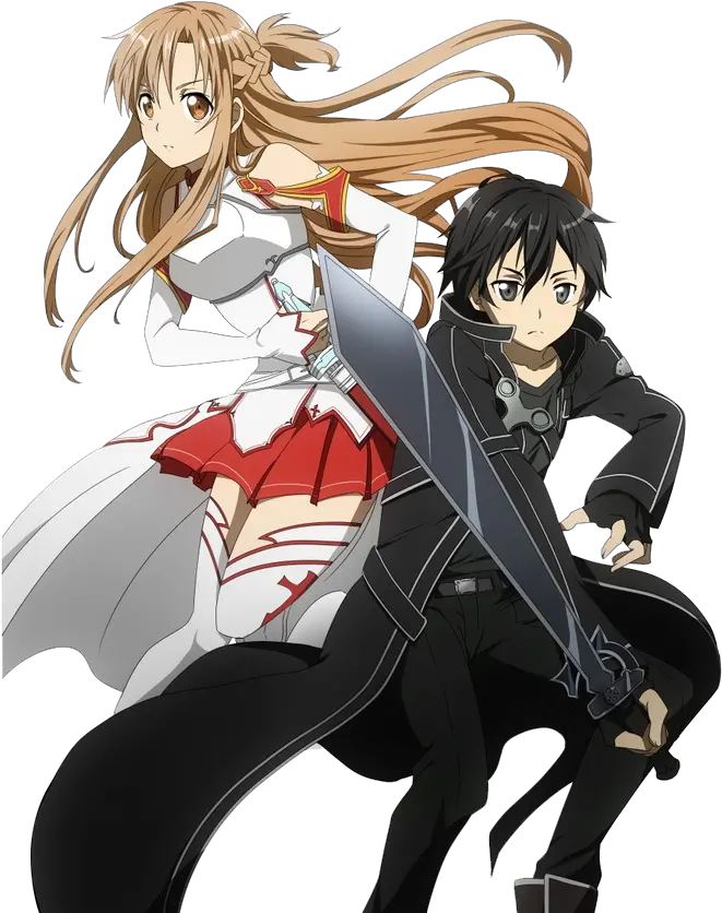  Download Sword Art Png File Free Transparent Png Images Kirito And Asuna Png Kirito Png