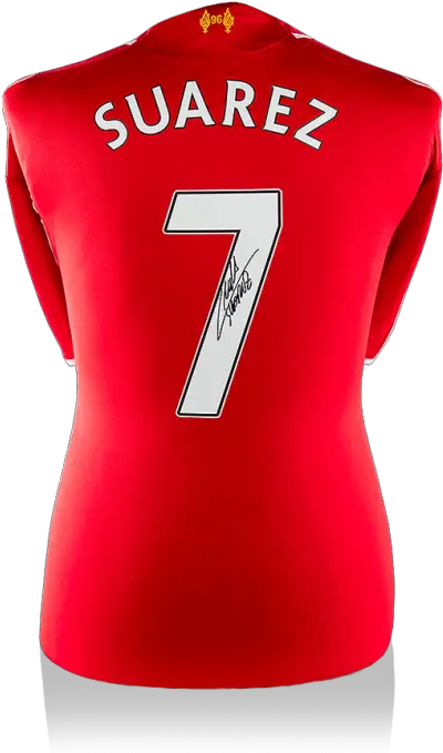  Luis Suarez Back Signed Liverpool 2014 Sleeveless Png Marco Diaz Icon