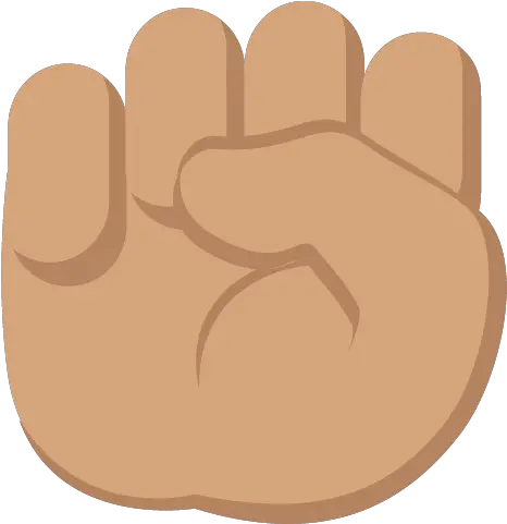  Raised Fist Medium Skin Tone Emoji Fist Png Fist Emoji Png