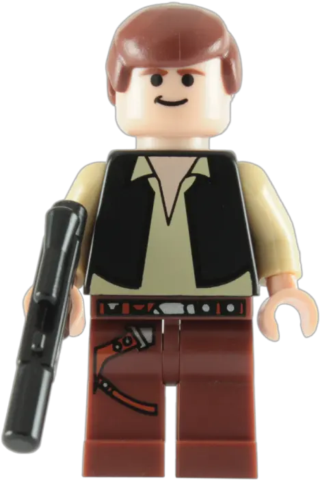  Download Lego Death Star Han Solo Minifigure With Blaster Lego Star Wars Han Solo Transparent Png Han Solo Png