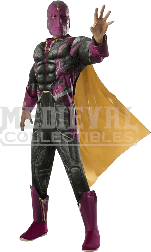  Adult Marvel Civil War Deluxe Vision Costume Vision Avengers Vision Costume Png Vision Marvel Png