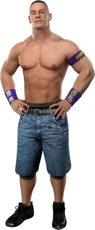  John Cena Purple Wwe Smackdown Vs Raw 2011 Roster John Cena Wwe Svr 2011 Png Wwe John Cena Logo