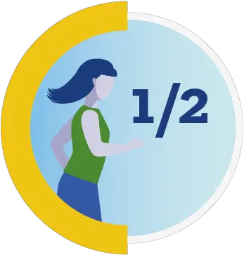  An Icon Of A Woman Running With The Text 12 Cdc For Running Png Running Icon Png