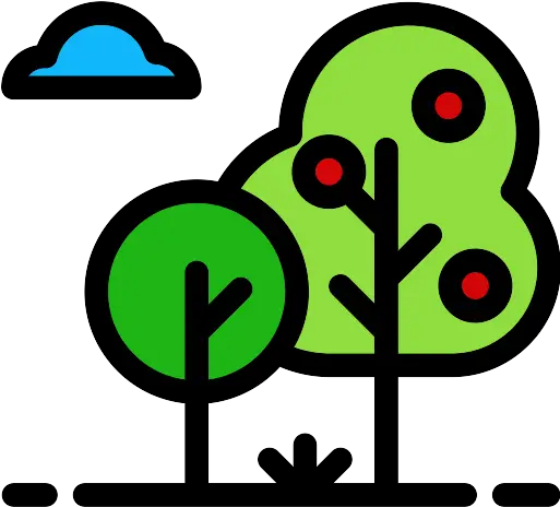  Fruit Tree Vector Svg Icon Arbol Frutal Png Icono Fruit Tree Icon