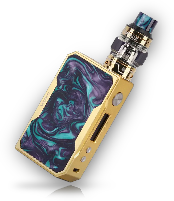  Download Gold Drag Voopoo Vape Voopoo Drag Gold Azure Mod Voopoo Drag One Gold Png Vape Transparent Background