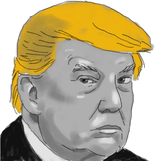  Us President Donald Trumps Allies In Sketch Png Trump Head Transparent