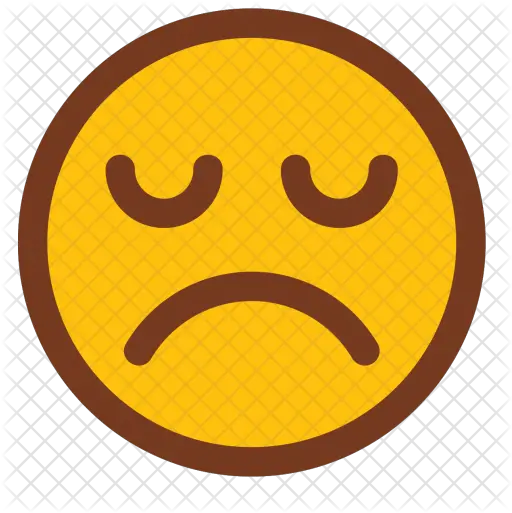  Sad Icon 14632 Free Icons Library Circle Png Sad Emoji Transparent