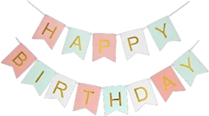  Happy Birthday Bunting Pink Light Blue White U2013 Partycrafters Banner Png Pink Light Png