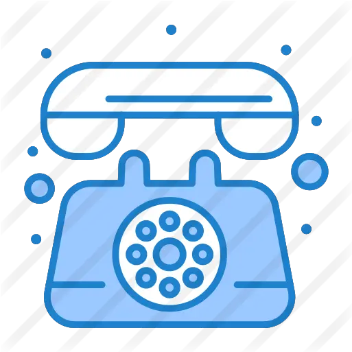  Telephone Free Communications Icons Corded Phone Png Telephone Icon Blue