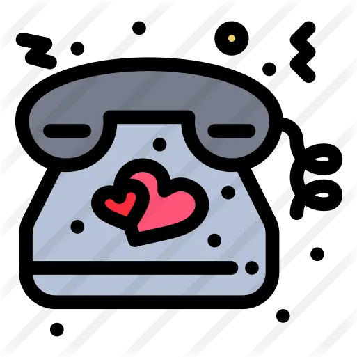  Telephone Free Valentines Day Icons Happy Png Telephone Icon Blue