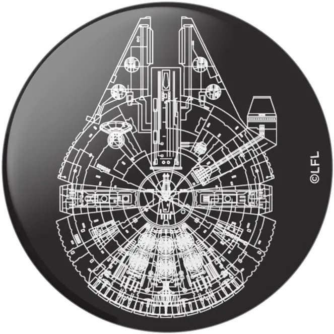  Aluminum Millennium Falcon Popgrip Popsockets Official Png Infinity Gauntlet Icon