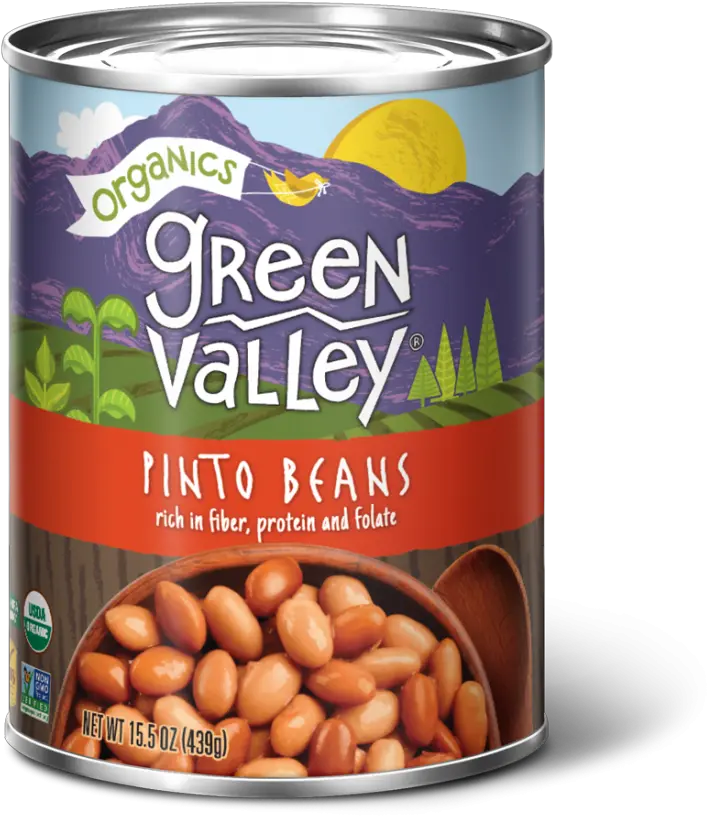  Pinto Beans U2013 Green Valley Organics Organic Green Valley Beans Png Bean Transparent