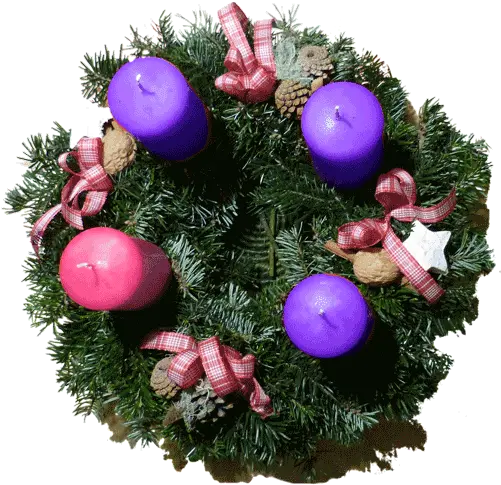  Diy Advent Wreath Guirnalda Con Velas Png Advent Wreath Png