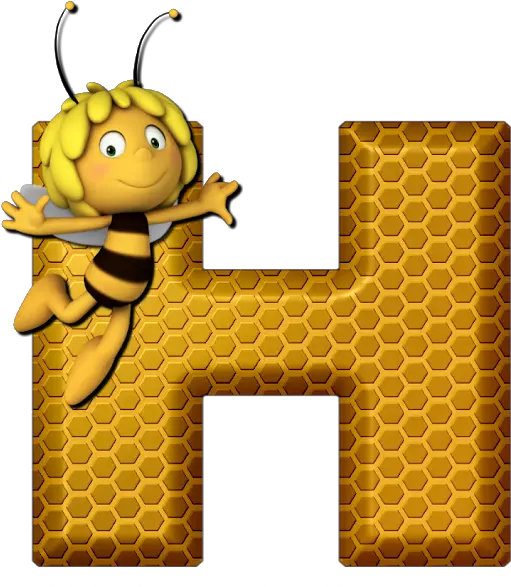  Alfabeto Decorativo Abelha Png Eden Maya The Bee Crunchy Bee Emoji Png