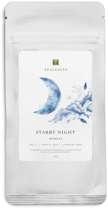  Starry Night Herbal Tea Loose Leaf Bedtime Tea Tealeaves Png Starry Night Icon