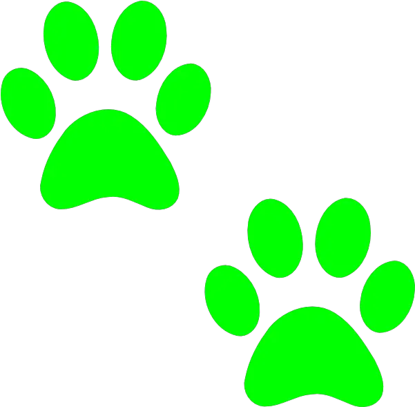  Wildcat Clipart Claw Green Cat Paw Print Png Claw Transparent