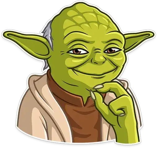  Master Yoda Whatsapp Stickers Yoda Stickers Telegram Png Yoda Transparent