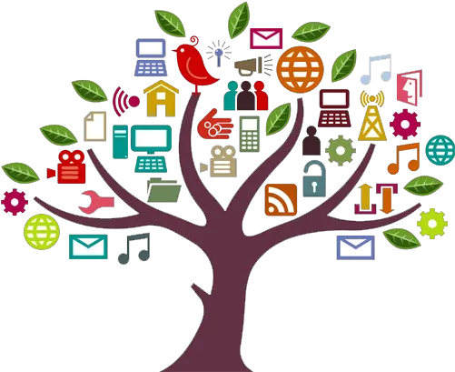  Transparent Online Marketing Education Tree Vector Png Graphic Png