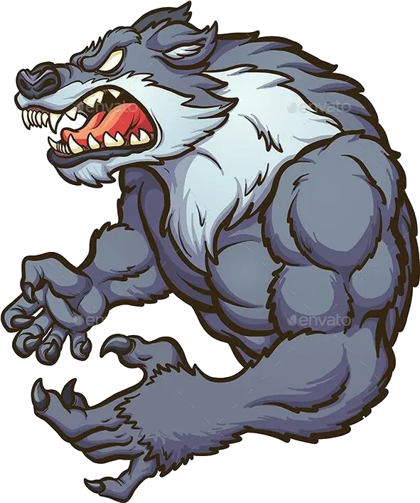  Wolf Werewolf Lobo Sticker By Angry Wolf Wolf Cartoon Png Werewolf Transparent