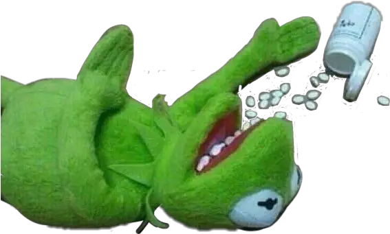  Kermit Kermitthefrog Meme Depression Depressed Kermit Meme Png Kermit Png