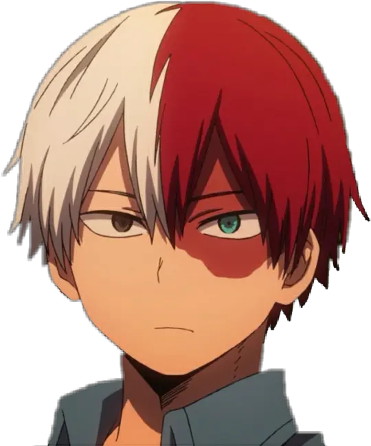  Download Todoroki Shouto Bokunoheroacademia Myheroacademia Anime Red And White Hair Boy Png Todoroki Png