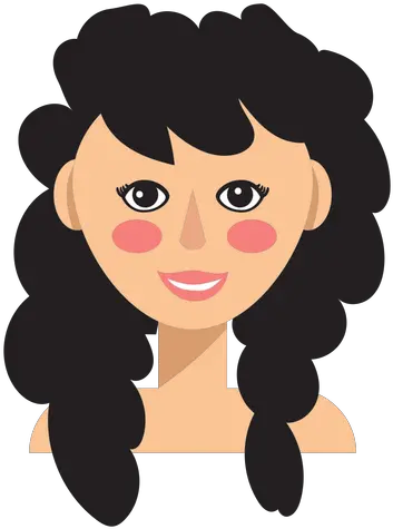  Curly Brunette Hair Woman Avatar Transparent Png U0026 Svg Mujer Con Cabello Rizado Animada Female Hair Png