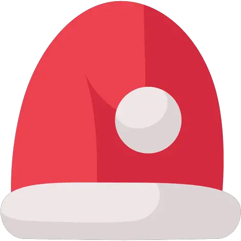  Red Santa Claus Hat Flat Icon 13 Dot Png Santa Claus Hat Transparent