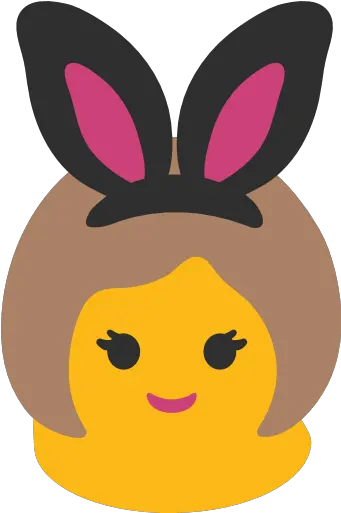  Woman With Bunny Ears Emoji For Facebook Email U0026 Sms Id Girl With Bunny Ears Emoji Png Bunny Ears Png