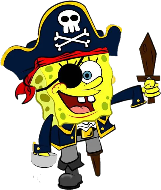  Transparent Spongebob Pirate Spongebob As A Pirate Png Pirate Transparent