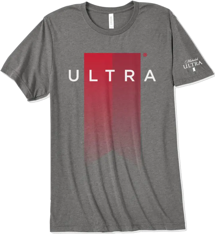  Michelob Ultra Ribbon Grey T Shirt Number Png Michelob Ultra Png