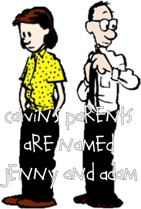  Calvin And Hobbes Calvins Parents Bill Watterson Dad Png Calvin And Hobbes Transparent