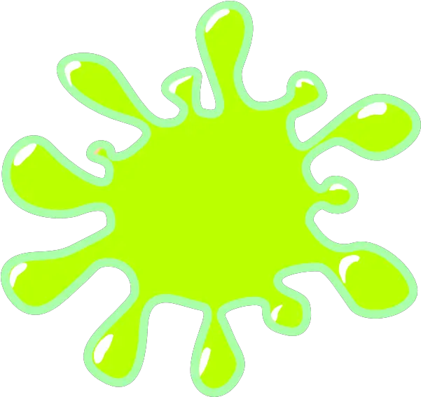  Yellow Green Clip Art Paint Splatter Png Cartoon Slime Png