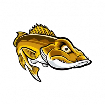  Aggressive River Fish 05993 Print Vinyl Stickers Vector Walleye Png Mushroomhead Logo