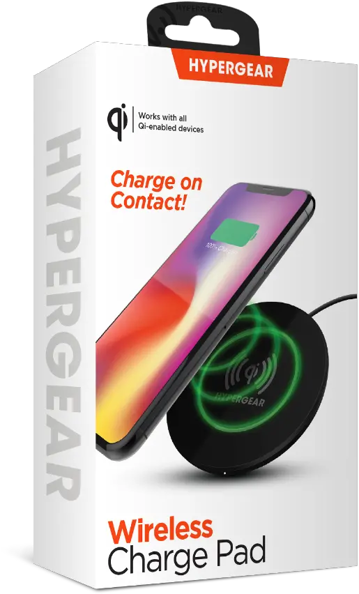  Hypergear Qi Wireless Charge Pad Hypergear Wireless Charging Pad Png Verizon Nokia Lumia Icon Black