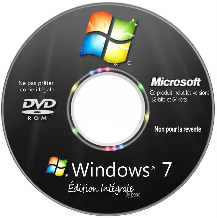  Windows Cd Cover Png Transparent Image Dvd Installer Windows 7 Cd Cover Png