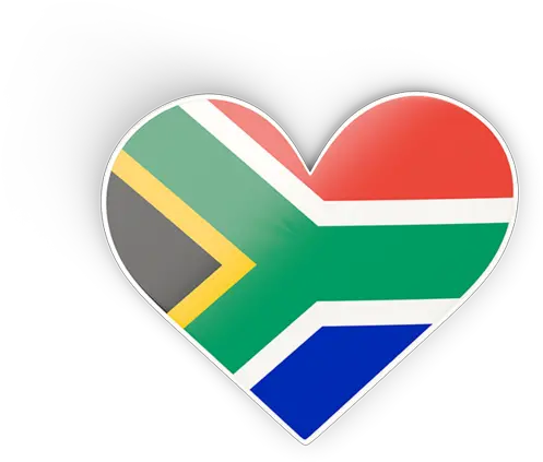  Heart Sticker South African Flag Png Africa Png